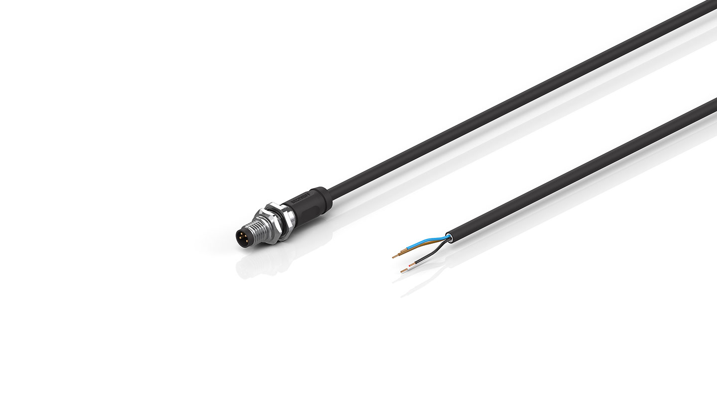ZK2020-3700-0xxx | Power cable, PUR, 4 x 0.34 mm², drag-chain suitable