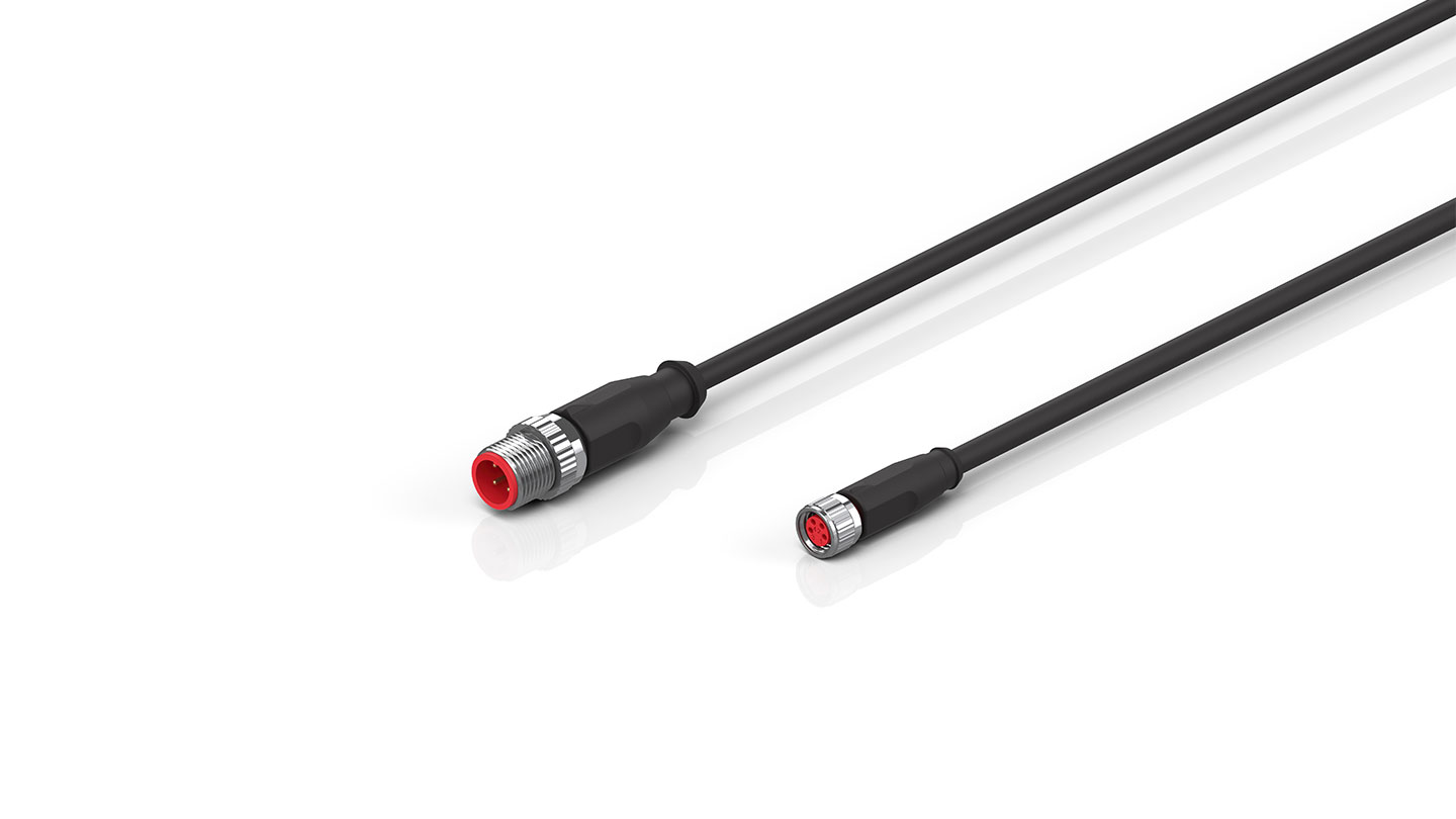 ZK2020-6132-0xxx | Power cable, PUR, 4 x 0.34 mm², drag-chain suitable