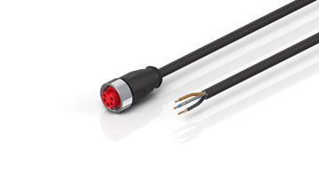 ZK2030-1200-0xxx | Power cable, PUR, 5 x 1.5 mm², drag-chain suitable