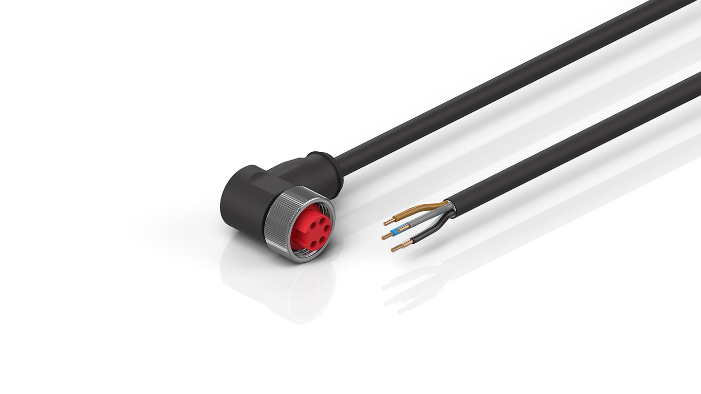 ZK2030-1400-0xxx | Power cable, PUR, 5 x 1.5 mm², drag-chain suitable
