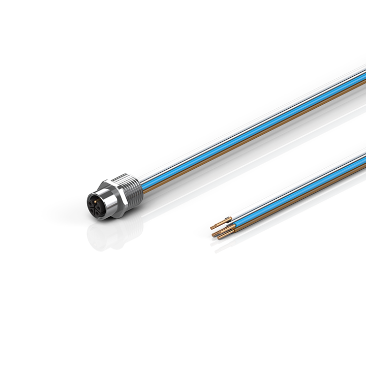 ZK2050-5600-0xxx | Power cable, PVC, 5 x 1.5 mm² (AWG16), fixed installation