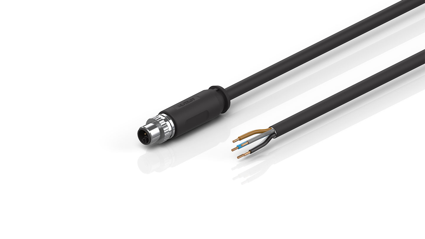 ZK2050-5100-0xxx | Power cable, PUR, drag-chain suitable, 5 G 1.5 mm²