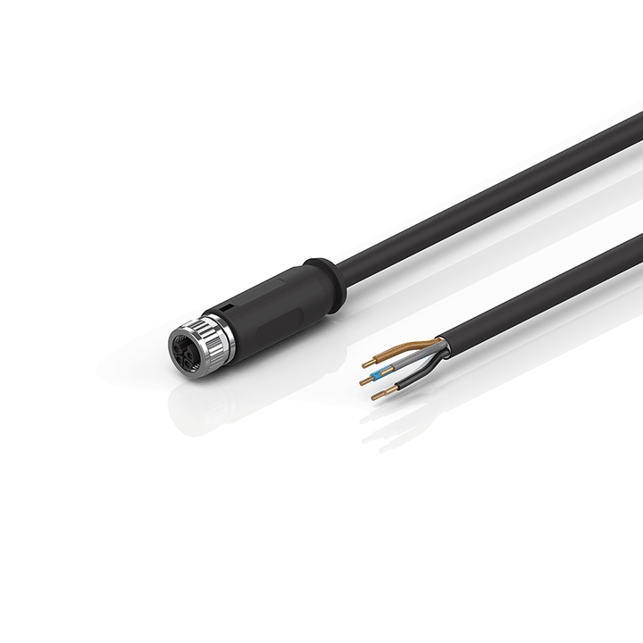 ZK2053-5200-0xxx | Power cable, PUR, drag-chain suitable, 5 G 0.75 mm²