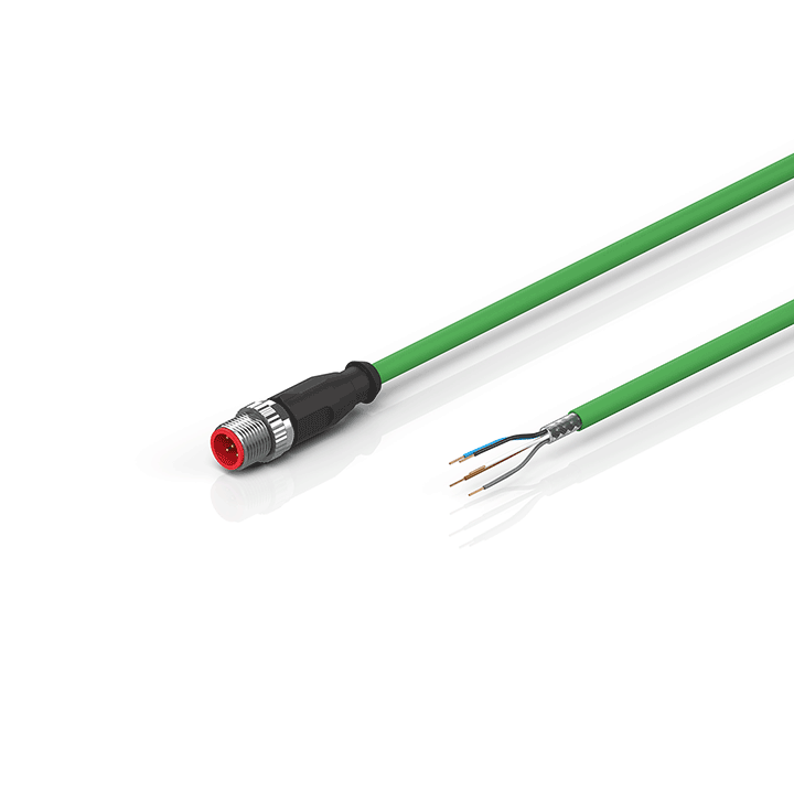 ZK4000-5100-2xxx | Encoder connection cable 0.25 mm² with M12 plug, drag-chain suitable