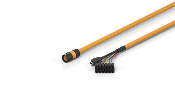 ZK4100-8001-2xxx | Motor connection cable 0.75 mm² with itec® plug, three-phase, fixed installation