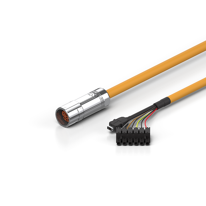 ZK4100-8101-2xxx | Motor connection cable 0.75 mm² with M23 speedtec® plug, three-phase, fixed installation