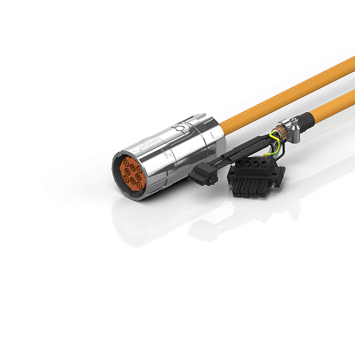 ZK4500-0015-xxxx | Motor connection cable 4 mm² with M40 plug, drag-chain suitable (service phase)