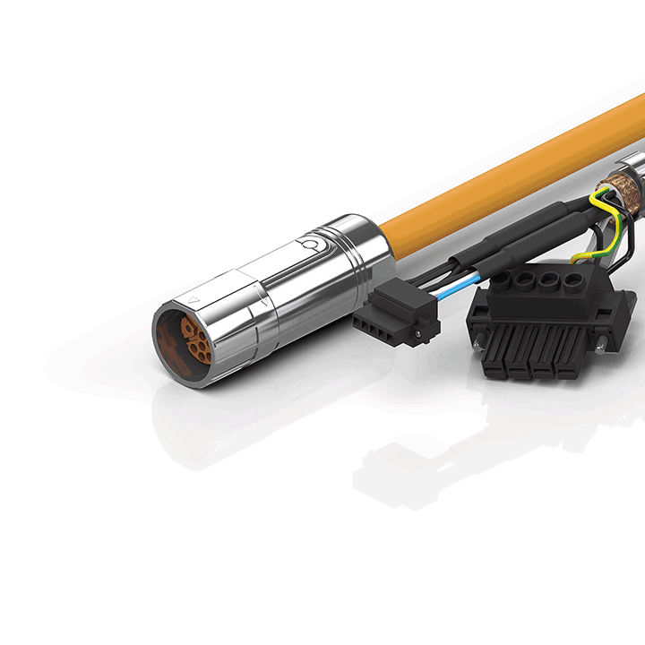 ZK4500-8003-xxxx | Motor connection cable 1.5 mm² with M23 speedtec® plug, fixed installation