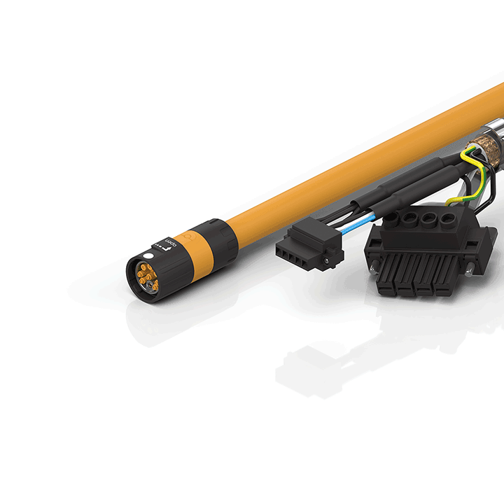 ZK4500-8062-xxxx | Motor connection cable 1 mm² with itec® plug, torsionable