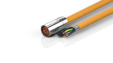 ZK4504-8027-xxxx | Motor connection cable 10 mm² with M40 speedtec® plug, drag-chain suitable