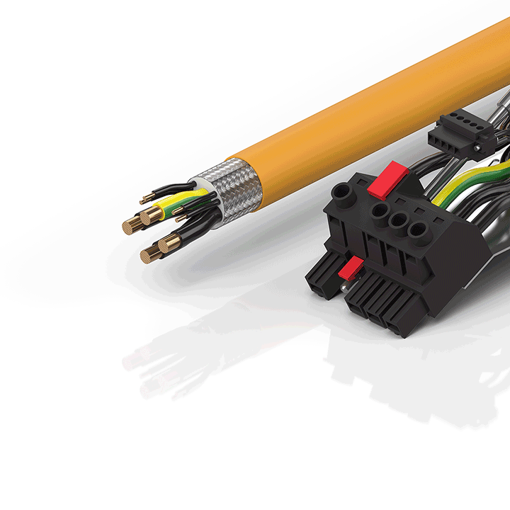 ZK4505-0017-xxxx | Motor connection cable 10 mm², drag-chain suitable (service phase)