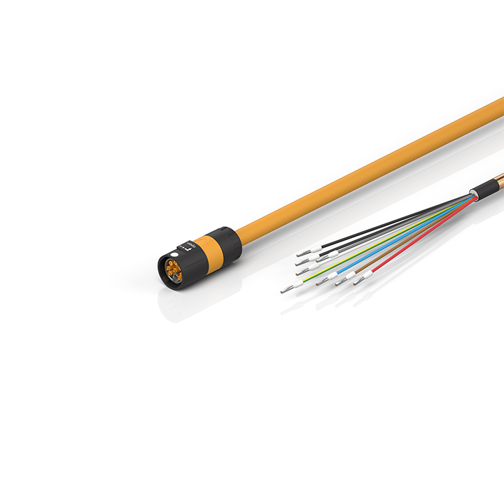 ZK4704-0401-2xxx | Motor connection cable 0.75 mm² with itec® plug for motors with OCT, fixed installation