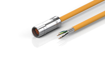 ZK4704-0424-2xxx | Motor connection cable 2.5 mm² with M23 speedtec® plug, drag-chain suitable