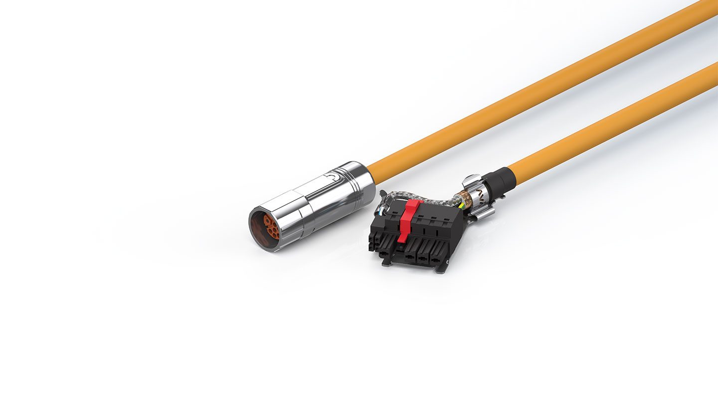 ZK4800-8063-xxxx | Motor connection cable 1.5 mm² with M23 speedtec® plug, torsionable