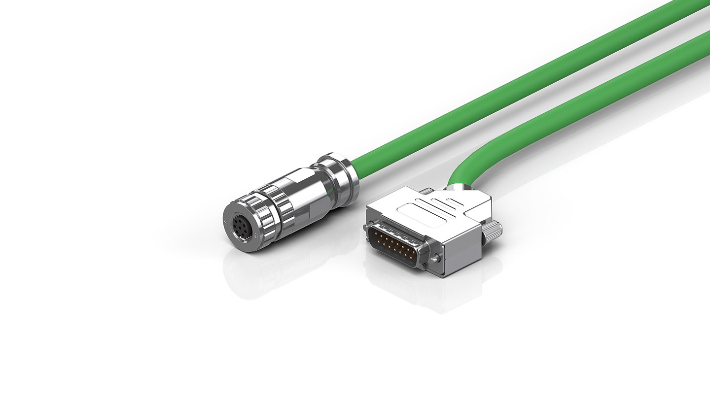 ZK4810-0020-xxxx | Encoder cable, EnDat 2.2, shielded, M12 plug 