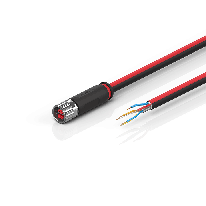 ZK7102-0700-0xxx | B12, ECP cable, PUR, 2 x 0.75 mm² + (1 x 4 x AWG22), drag chain suitable, key 1 (24 V DC)