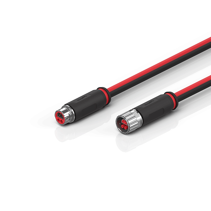 ZK7102-1007-0xxx | B12, ECP cable, PUR, 2 x 0.75 mm² + (1 x 4 x AWG22), drag chain suitable, key 1 (24 V DC)