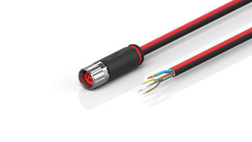 ZK7206-1800-0xxx | B17, ECP cable, PUR, 3 G 1.5 mm² + (1 x 4 x AWG22), drag chain suitable, key 1 (24 V DC)
 