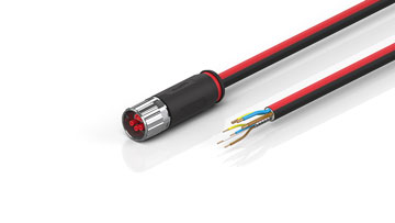 ZK7206-1900-0xxx | B17, ECP cable, PUR, 3 G 1.5 mm² + (1 x 4 x AWG22), drag chain suitable, key 1 (24 V DC)
 