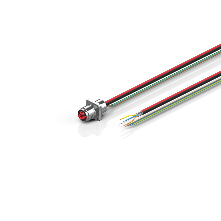 ZK7206-AG12-0xxx | B17, ECP cable, PUR, 3 G 1.5 mm² + (1 x 4 x AWG22), drag chain suitable, key 1 (24 V DC)