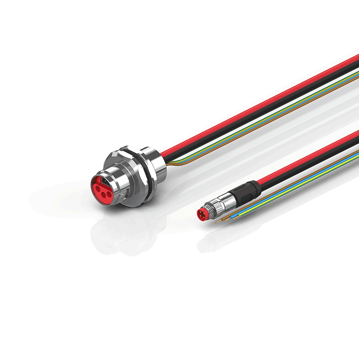 ZK7206-AL00-0xxx | B17, ECP cable, PUR, 3 G 1.5 mm² + (1 x 4 x AWG22), drag chain suitable, key 1 (24 V DC)