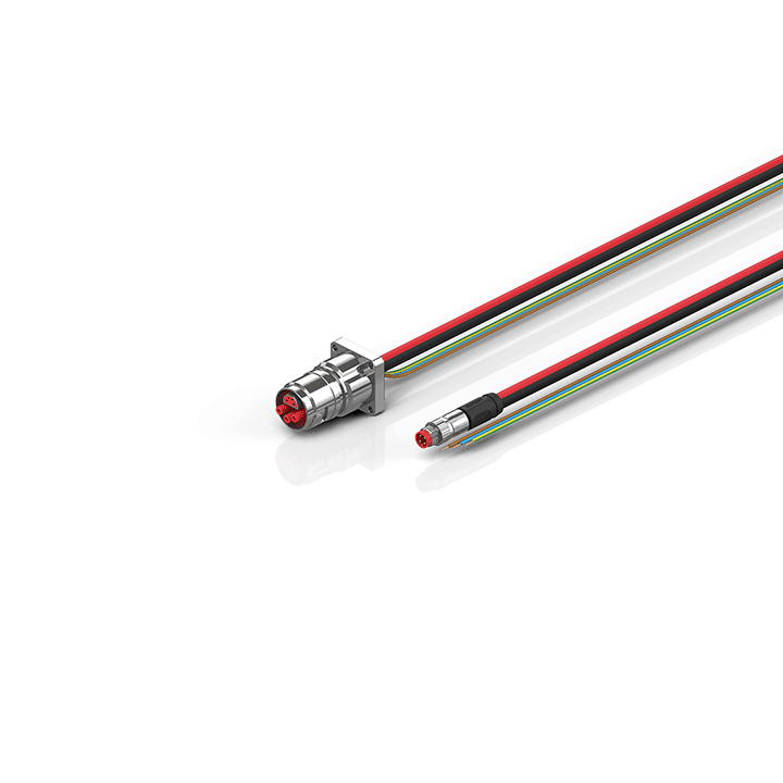 ZK7206-BK00-0xxx | B17, ECP cable, PUR, 3 G 1.5 mm² + (1 x 4 x AWG22), drag chain suitable, key 1 (24 V DC)