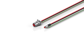 ZK7206-BK00-0xxx | B17, ECP cable, PUR, 3 G 1.5 mm² + (1 x 4 x AWG22), drag chain suitable, key 1 (24 V DC)
 