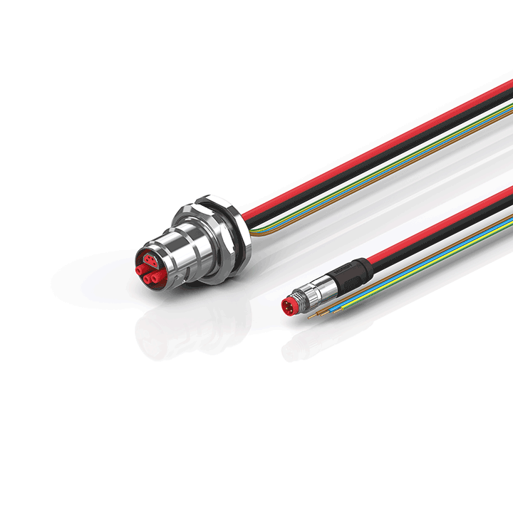 ZK7206-BM00-0xxx | B17, ECP cable, PUR, 3 G 1.5 mm² + (1 x 4 x AWG22), drag chain suitable, key 1 (24 V DC)