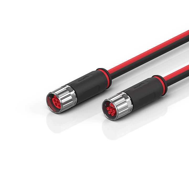 ZK7208-3031-0xxx | B17, ECP cable, PUR, 5 G 1.5 mm² + (1 x 4 x AWG22), drag chain suitable, key 1 (2 x 24 V DC + PE)