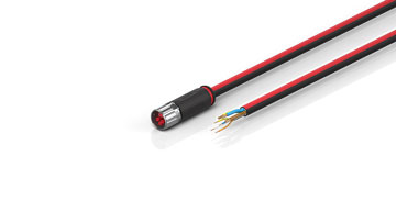 ZK7210-1900-0xxx | B17, ECP cable, PUR, 3 G 2.5 mm² + (1 x 4 x AWG22), drag chain suitable, key 1 (24 V DC)