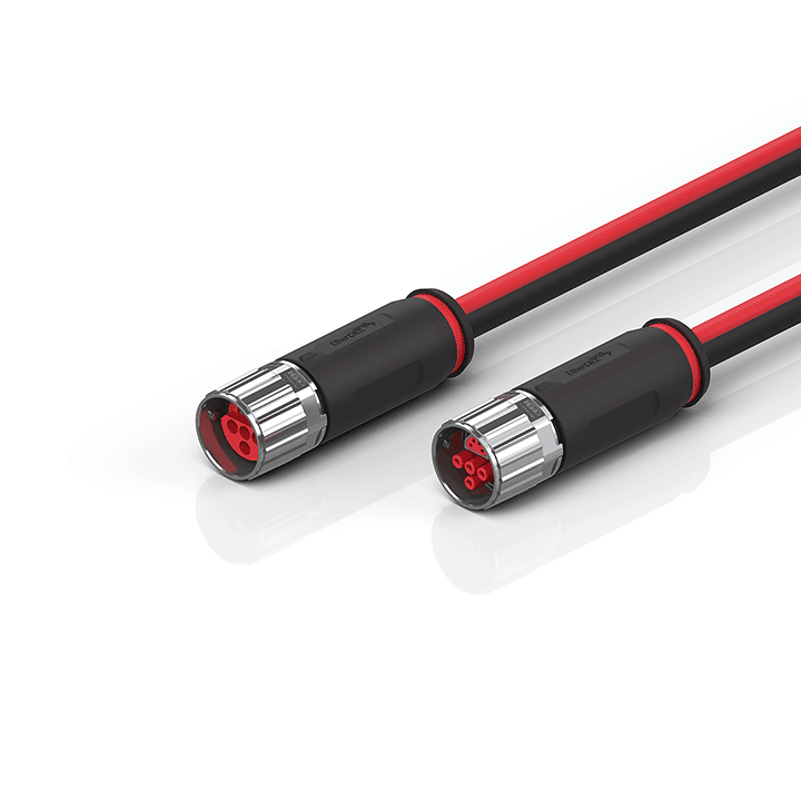 ZK7224-2425-0xxx | B17, ECP cable, PUR, 4 x 1.5 mm² + (1 x 4 x AWG22), drag chain suitable, key 1 (2 x 24 V DC)