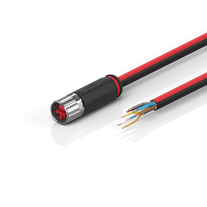 ZK7224-2500-0xxx | B17, ECP cable, PUR, 4 x 1.5 mm² + (1 x 4 x AWG22), drag chain suitable, key 1 (2 x 24 V DC)