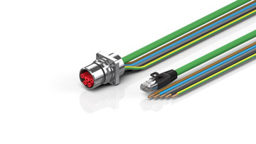 ZK7A14-AS00-Axxx | B23, ENP cable, PUR, 5 G 4.0 mm² + (1 x 4 x AWG22), drag chain suitable, key 3 (user-defined voltage)
 