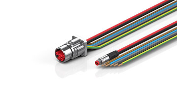 ZK7A14-BW00-0xxx | B23, ECP cable, PUR, 5 G 4.0 mm² + (1 x 4 x AWG22), drag chain suitable, key 3 (user-defined voltage)
 