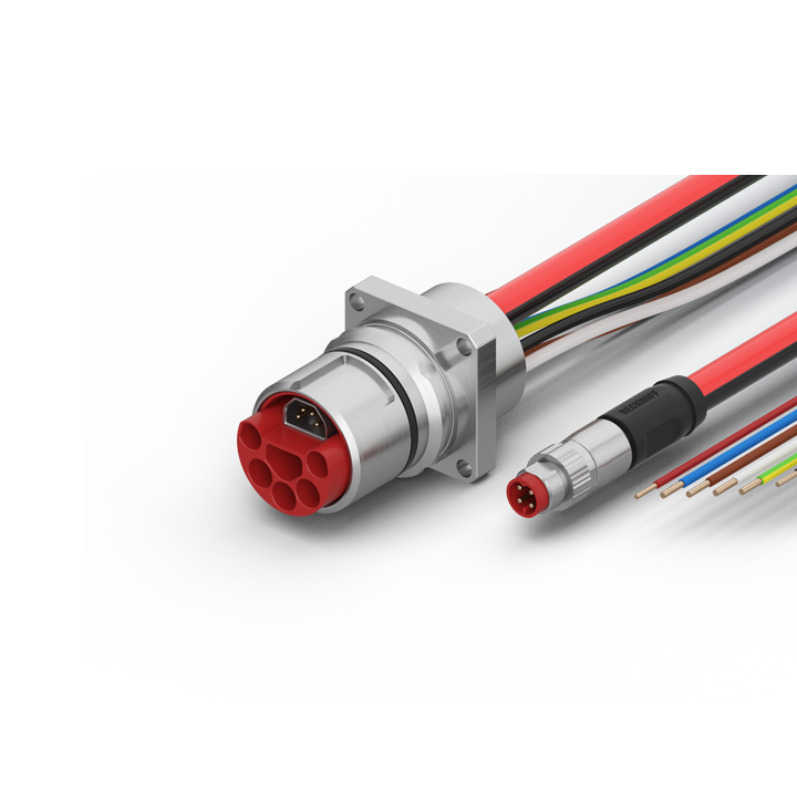 ZK7721-AZ00-Axxx | B23, ENP cable, PUR, 4 G 4.0 mm² + 2 x 2.5 mm² + (1 x 4 x AWG22), drag chain suitable, key 2 (user-defined voltage)
 