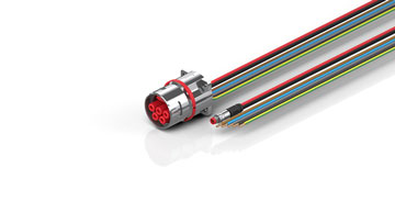 ZK7425-BX00-0xxx | B40, ECP cable, PUR, 5 G 16.0 mm² + (1 x 4 x AWG22), drag chain suitable, key 1 (2 x 24 V DC + PE)