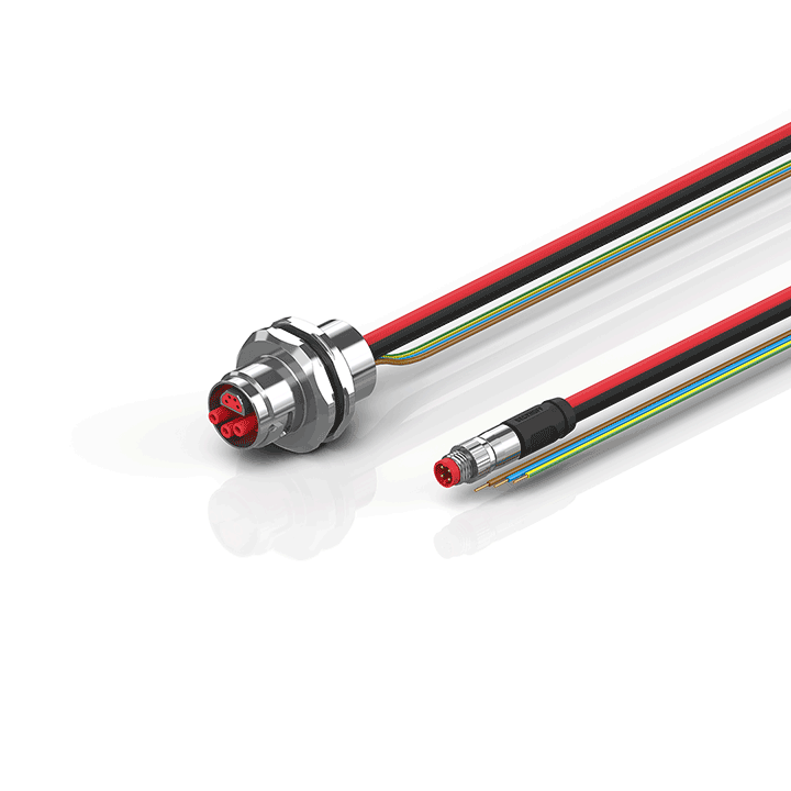 ZK7606-AK00-0xxx | B17, ECP cable, PUR, 3 G 1.5 mm² + (1 x 4 x AWG22), drag chain suitable, key 2 (230 V AC)
