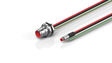 ZK7606-BN00-0xxx | B17, ECP cable, PUR, 3 G 1.5 mm² + (1 x 4 x AWG22), drag chain suitable, key 2 (230 V AC)