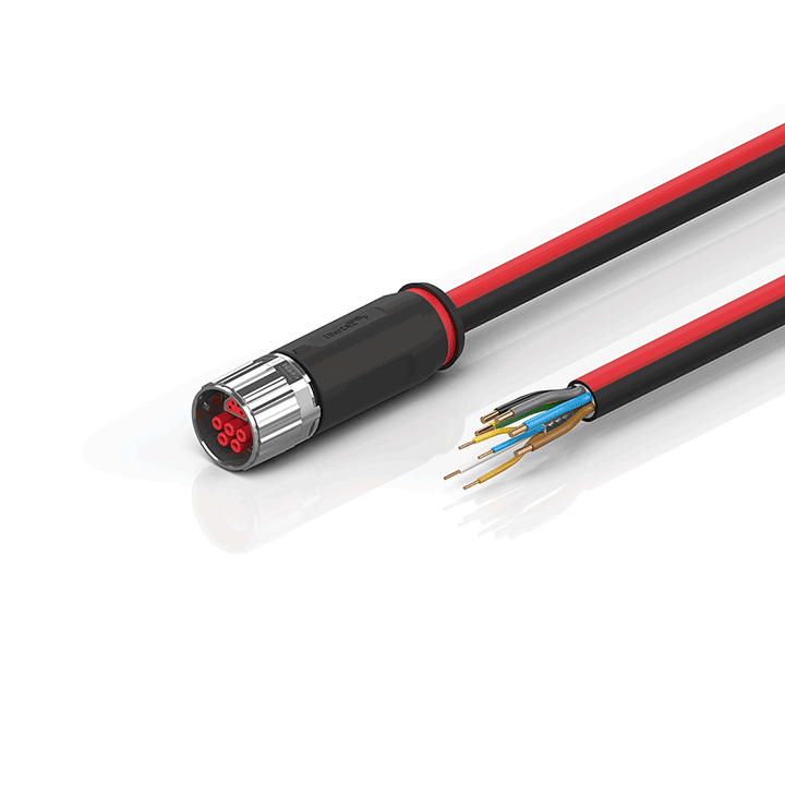 ZK7608-3100-0xxx | B17, ECP cable, PUR, 5 G 1.5 mm² + (1 x 4 x AWG22), drag chain suitable, key 2 (400 V AC)