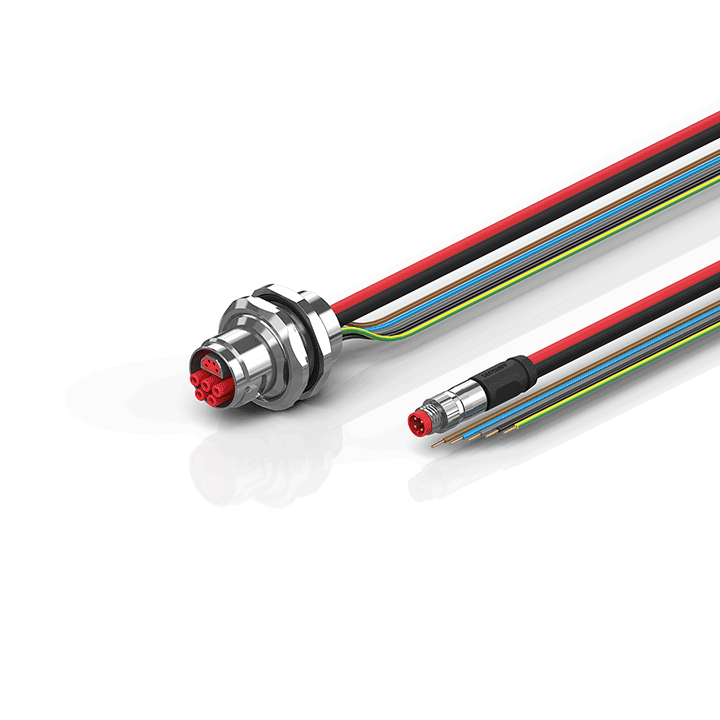ZK7608-AU00-0xxx | B17, ECP cable, PUR, 5 G 1.5 mm² + (1 x 4 x AWG22), drag chain suitable, key 2 (400 V AC)