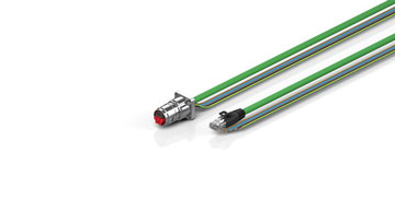 ZK7608-BW00-Axxx | B17, ENP cable, PUR, 5 G 1.5 mm² + (1 x 4 x AWG22), drag chain suitable, key 2 (400 V AC)