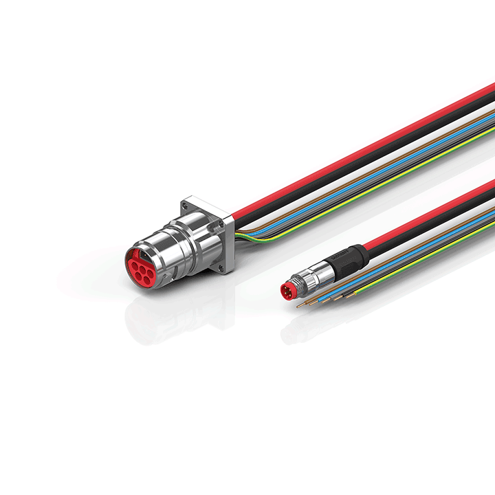 ZK7608-BX00-0xxx | B17, ECP cable, PUR, 5 G 1.5 mm² + (1 x 4 x AWG22), drag chain suitable, key 2 (400 V AC)
