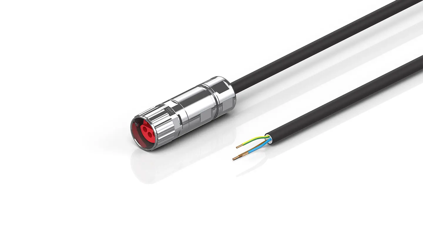 ZK7643-1800-0xxx | B17, Power cable, PUR, 3 G 1.5 mm², drag-chain