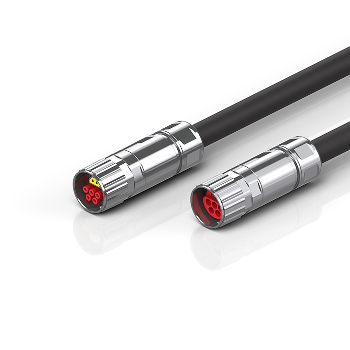 ZK7672-3031-3xxx | Power cable, PUR, drag-chain suitable, 5 G 1.5 mm², key 2 