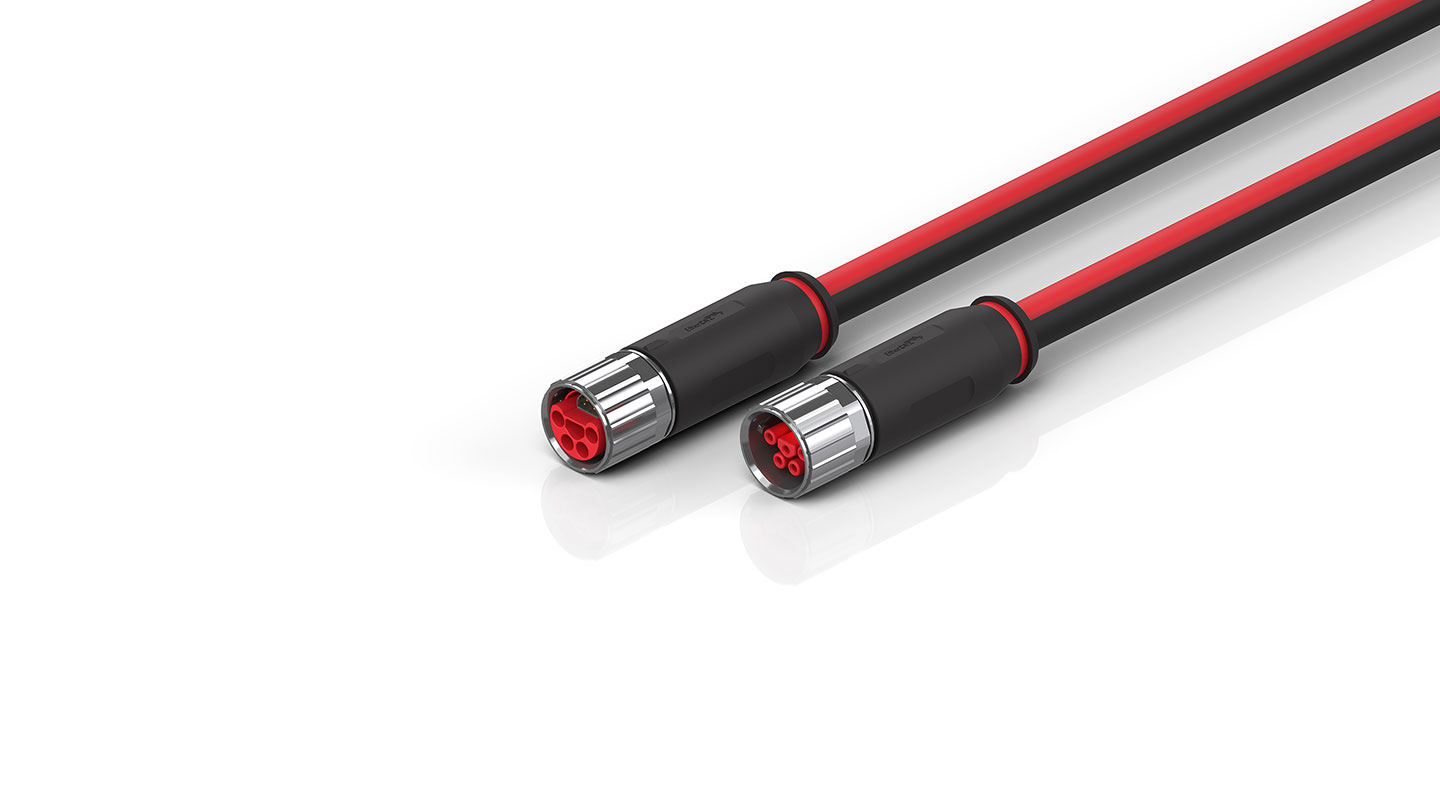 ZK7714-3031-0xxx | B23, ECP cable, PUR, 5 G 4.0 mm² + (1 x 4 x AWG22), drag chain suitable, key 2 (400 V AC)