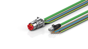 ZK7714-BX00-Axxx | B23, ENP cable, PUR, 5 G 4.0 mm² + (1 x 4 x AWG22), drag chain suitable, key 2 (400 V AC)