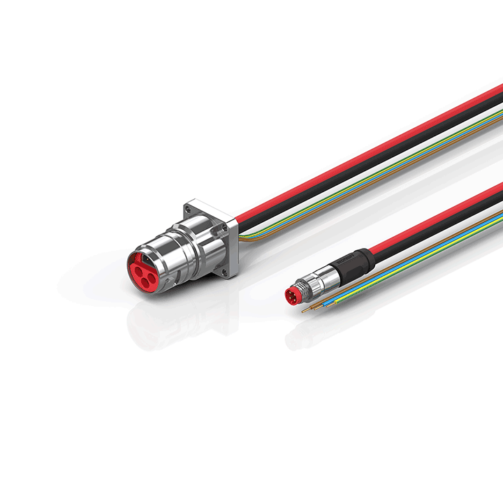 ZK7910-BL00-0xxx | B17, ENP cable, PUR, 3 G 2.5 mm² + (1 x 4 x AWG22), drag chain suitable, key 3 (user-defined voltage)