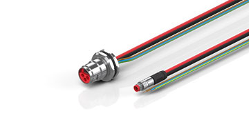 ZK7910-BP00-0xxx | B17, ENP cable, PUR, 3 G 2.5 mm² + (1 x 4 x AWG22), drag chain suitable, key 3 (user-defined voltage)