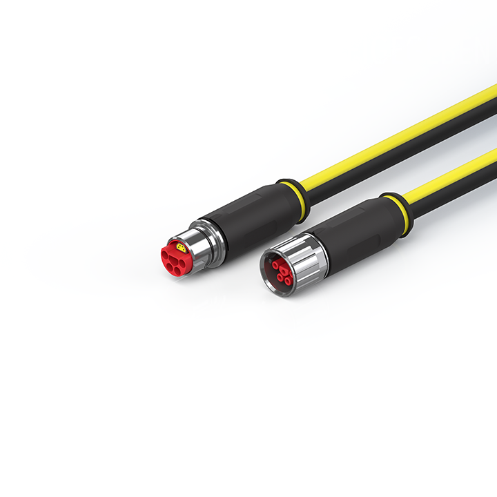ZK7A14-3431-Axxx | B23, ENP cable, PUR, 5 G 4.0 mm² + (1 x 4 x AWG22), drag chain suitable, key 3 (user-defined voltage), XTS
 