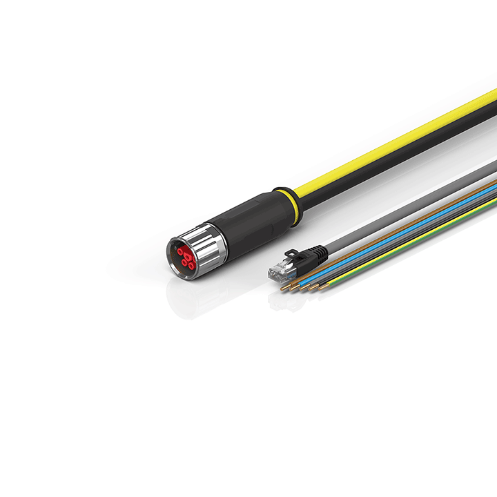 ZK7A14-3155-Axxx | B23, ENP cable, PUR, 5 G 4.0 mm² + (1 x 4 x AWG22), drag-chain suitable, key 3 (user-defined voltage), XTS